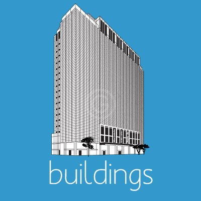 Vector graphics of buildings made from photos