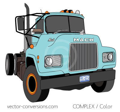 Complex vector line drawing