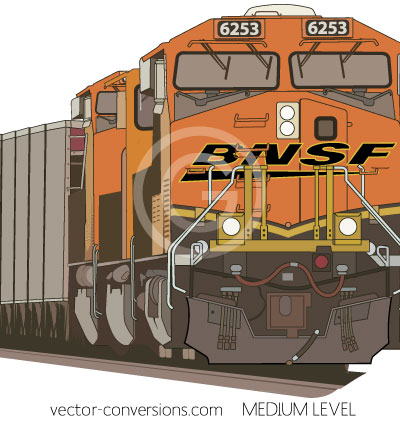 Vectorization with medium level of detail