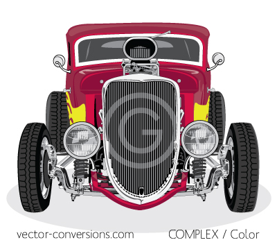 Complex vector conversion drawing